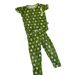 Kickee Pants Green Koala Pajamas size 6-12m